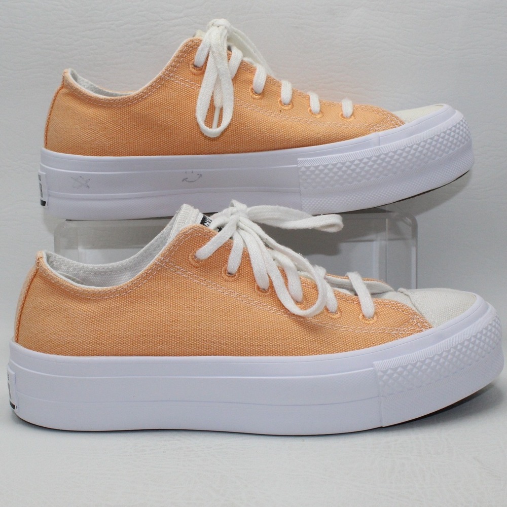 Converse Chuck Taylor All Star Move Platform Orange Renew Sneakers 567855C 7.5W